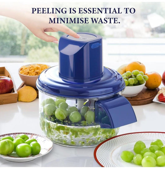 Electric Fruit & Vegetable Peeler Machine – One-Touch Automatic Peeling & Cutting for Effortless Kitchen Prep