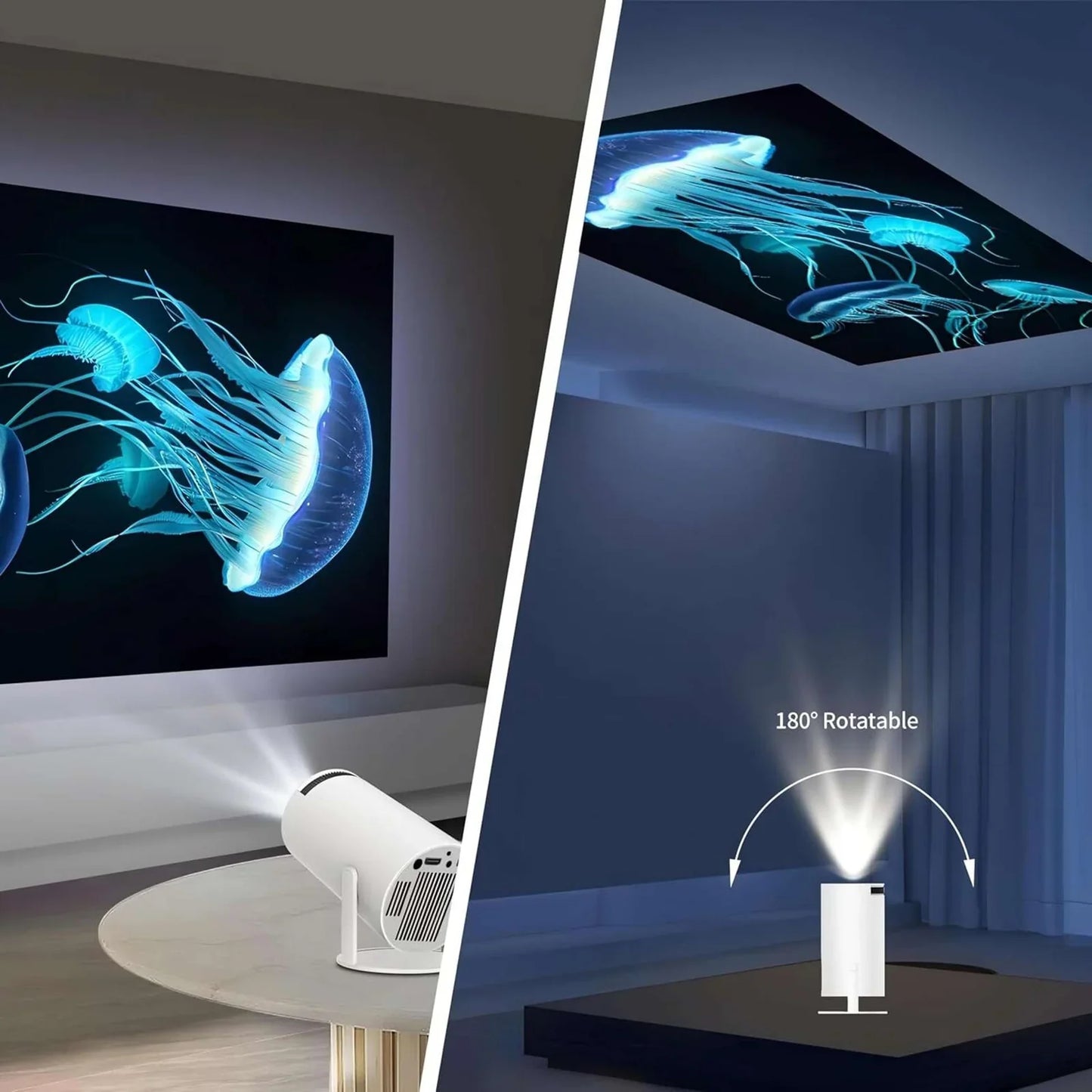 ✨ 4K Vision™ LED Projector – Ultra HD Home Theatre Experience